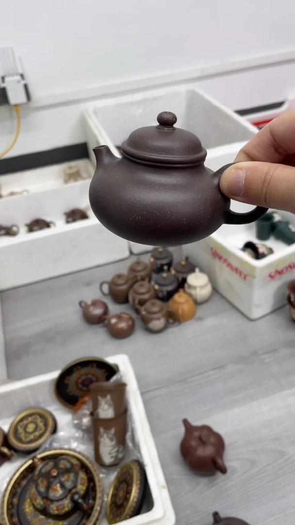 茶壶紫砂天青小容天壶120cc