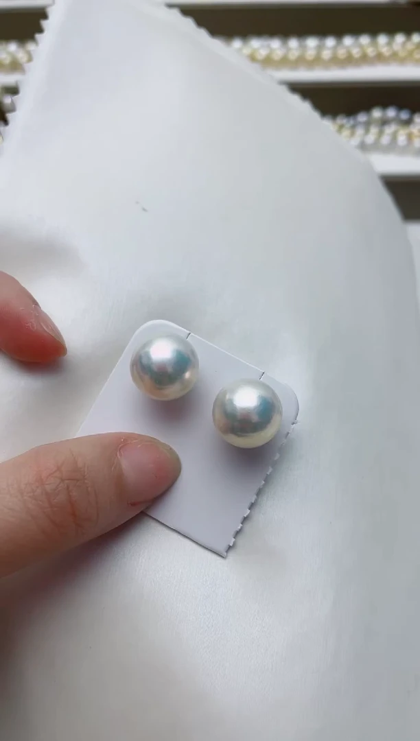 【闪购商品】淡水珍珠耳饰银S925镶嵌A10