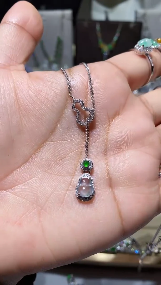 【闪购商品】翡翠耳饰未镶嵌项链