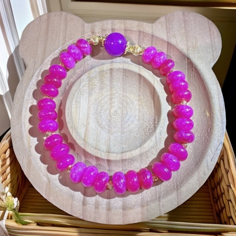 【樱花粉算盘设计款8M】时尚百搭男女同款手串（B30）