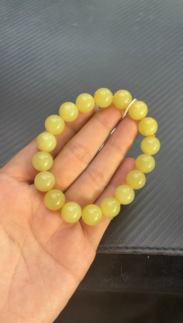 未镶嵌手链和田玉（黄玉）若羌安徽矿老坑料鸡油黄手串卡11微色差