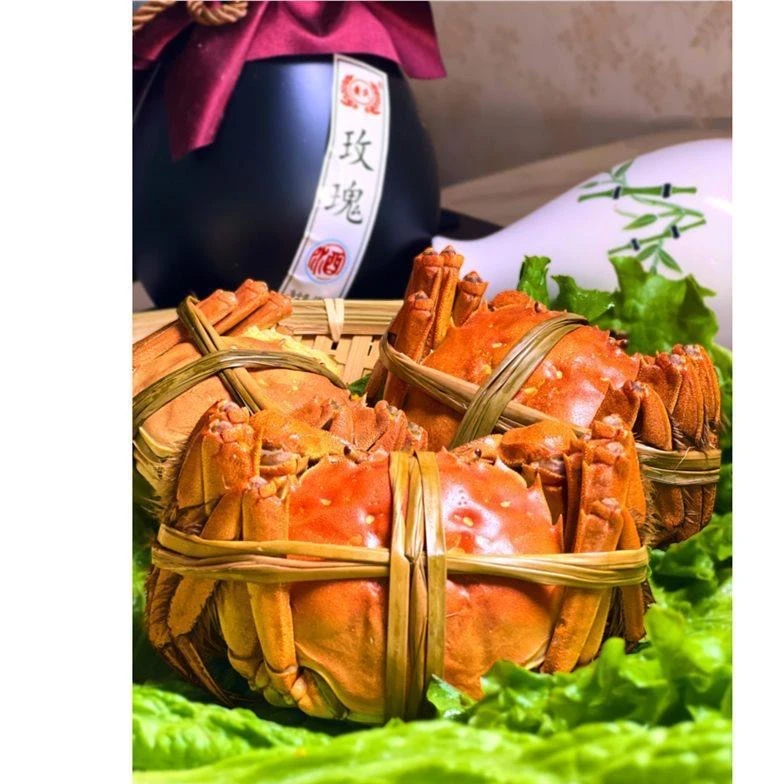 辽宁省内【盘锦河蟹】【全母蟹】稻田蟹0.9-1.2只/两2.5斤装
