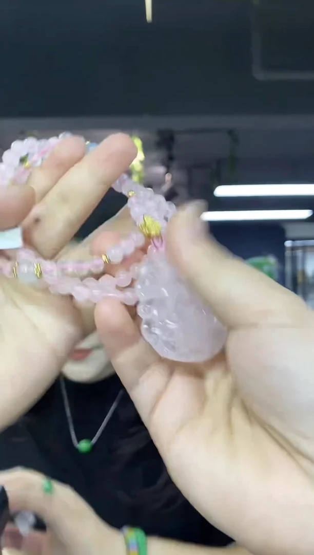项链未镶嵌水晶多样性发其一颜色微差