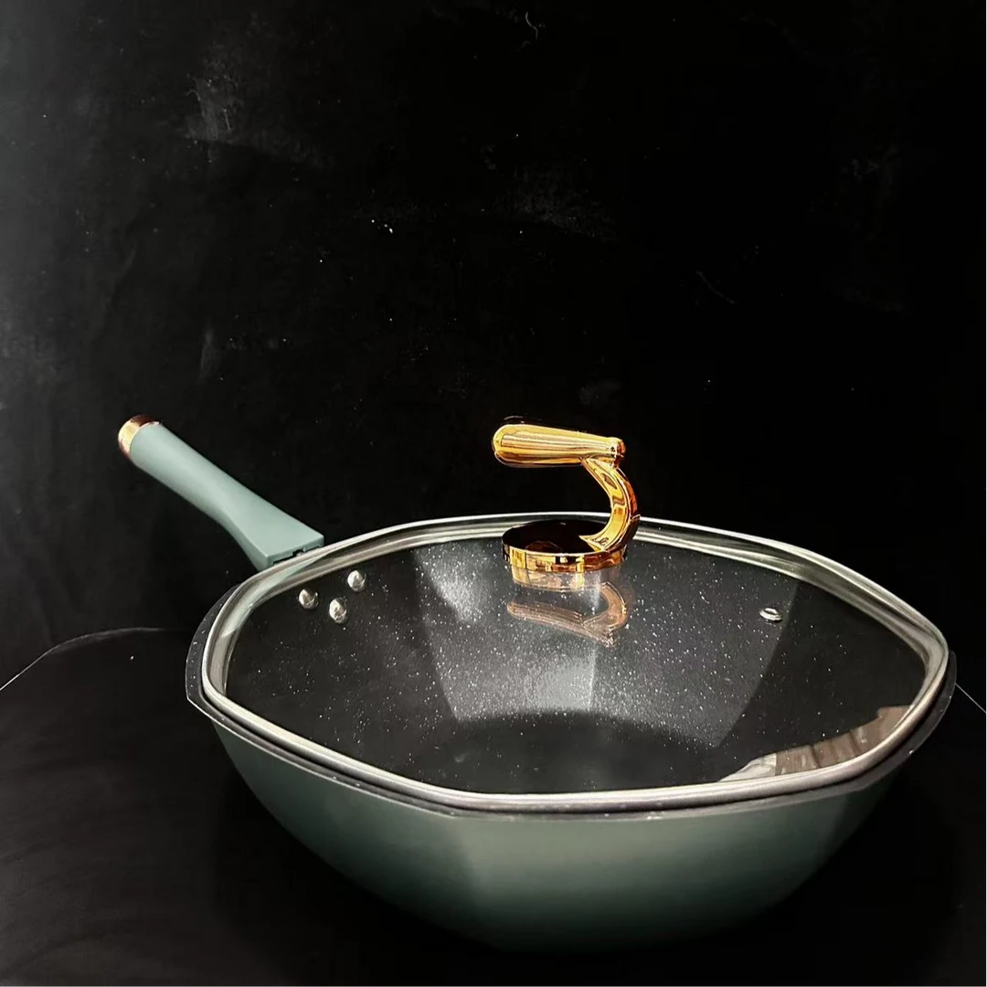 八角锅高颜值家用不粘锅al