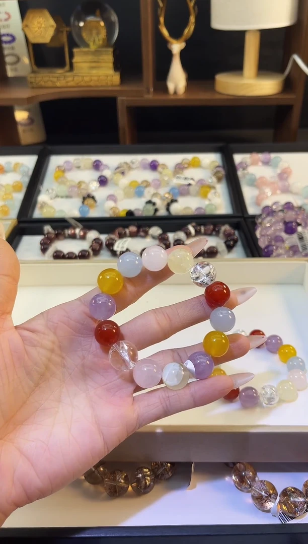 未镶嵌手串烟晶多宝