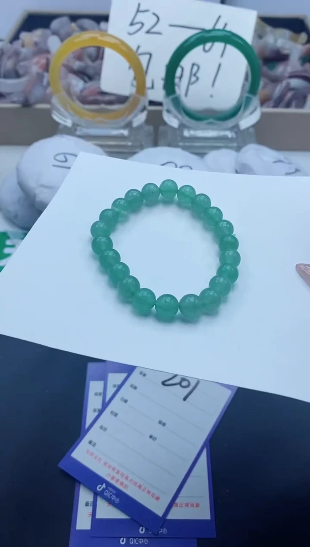 【闪购商品】石英质玉手镯未镶嵌东陵玉圆珠手串