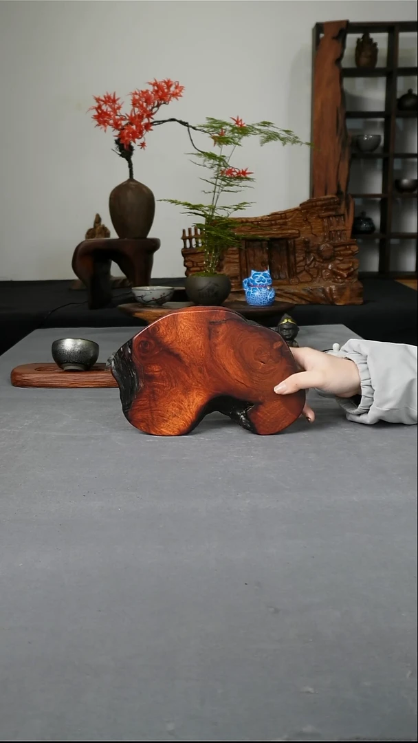 红酸枝随形干泡盘26-16-2.5