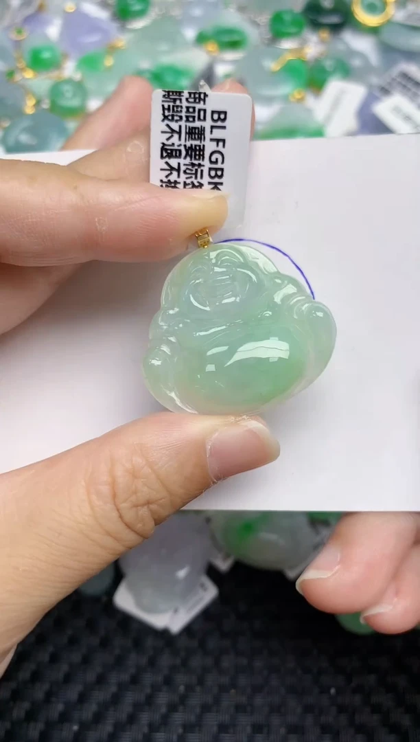 颈饰未镶嵌翡翠天然缅甸A货翡翠百元以上9元证书费自理