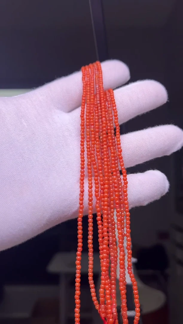 未镶嵌2mm南红玛瑙小米链天然产品微瑕（多样性发一）