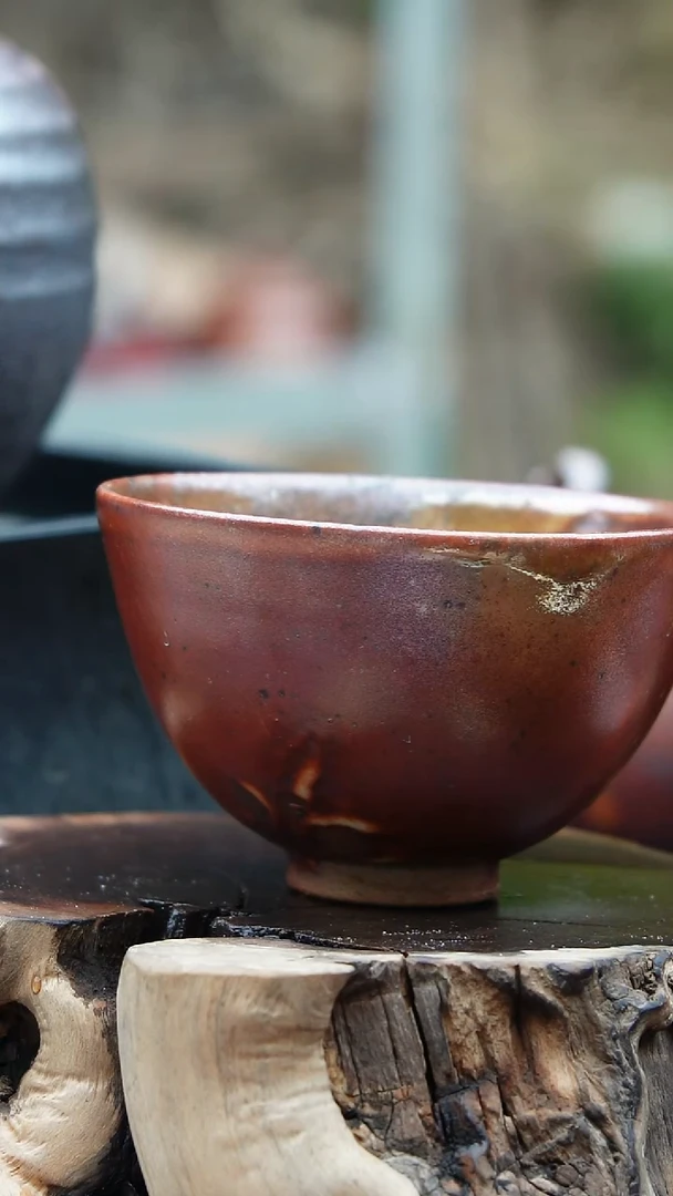 紫砂全手工鸡心杯