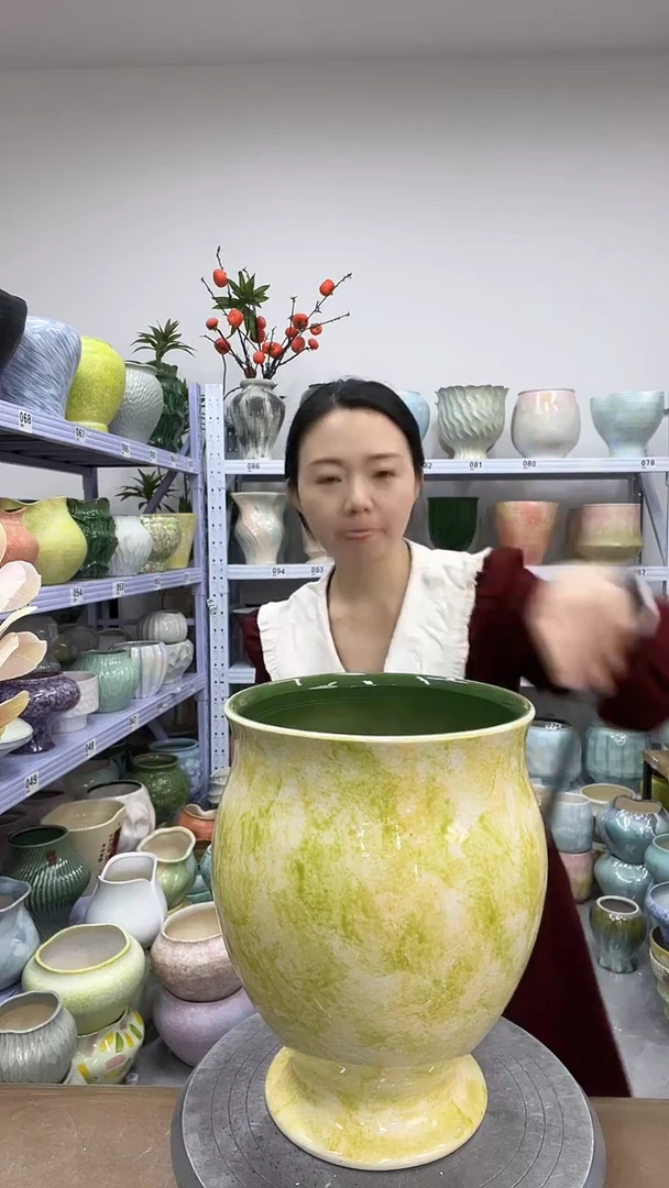 12.4陶瓷花盆直播链接高.      29口21