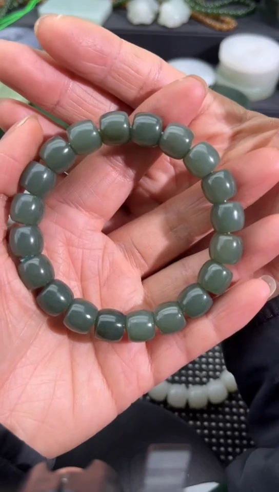 未镶嵌和田玉珠宝半成品手串
