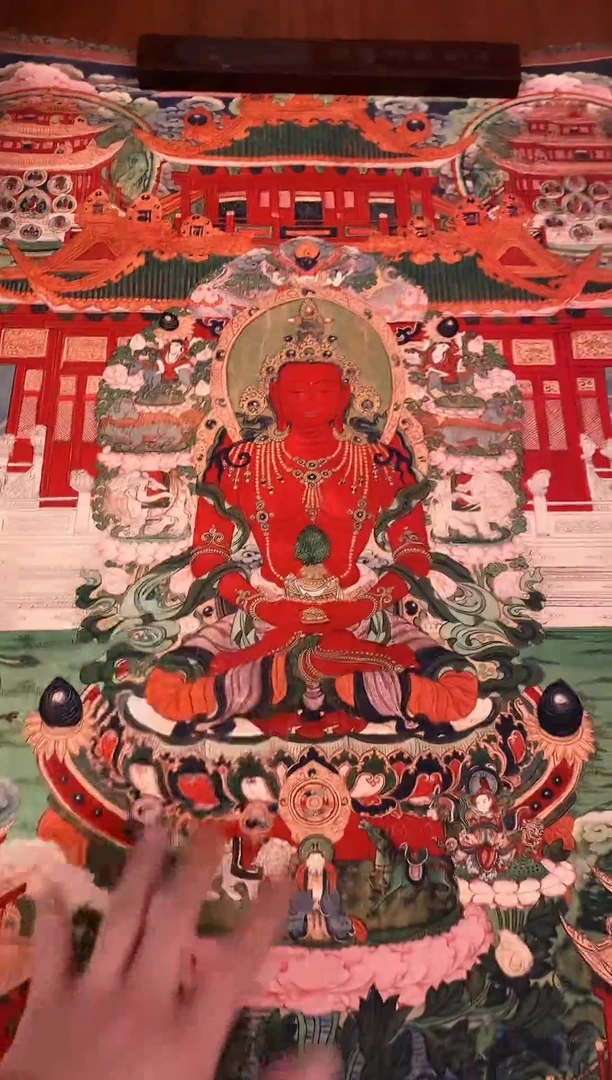 装裱画精美唐卡tk16098