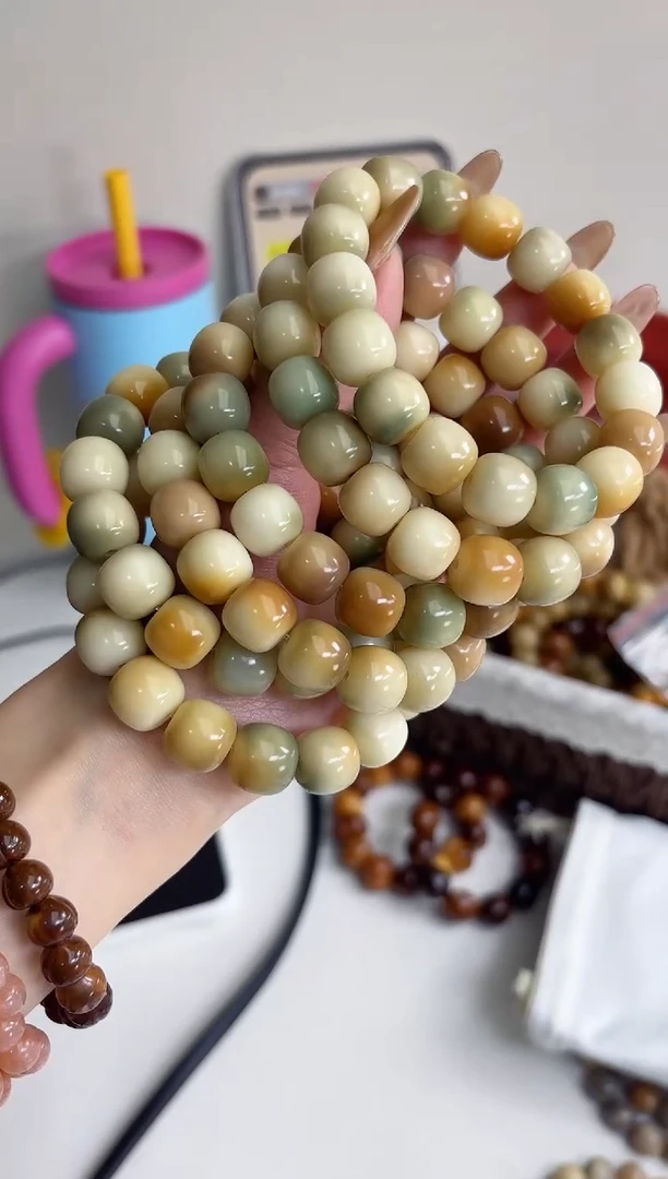 手串菩提根/象牙果沐k65精灵屋玉化桶珠12*14mm手串