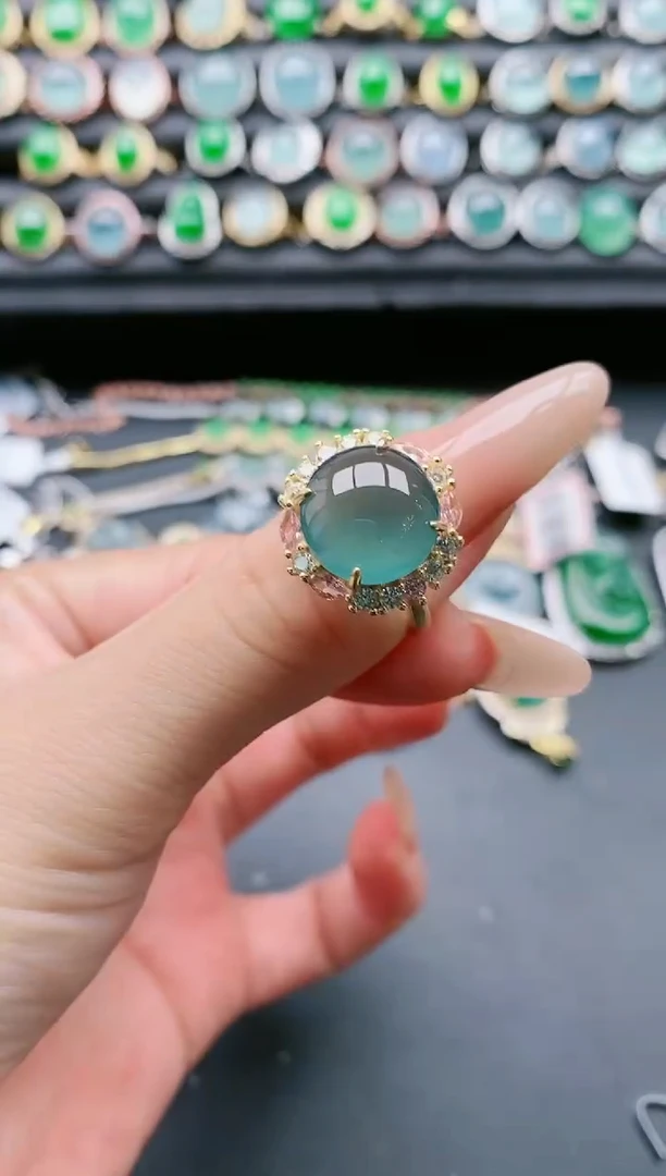 【闪购商品】翡翠戒指银S925镶嵌11111111