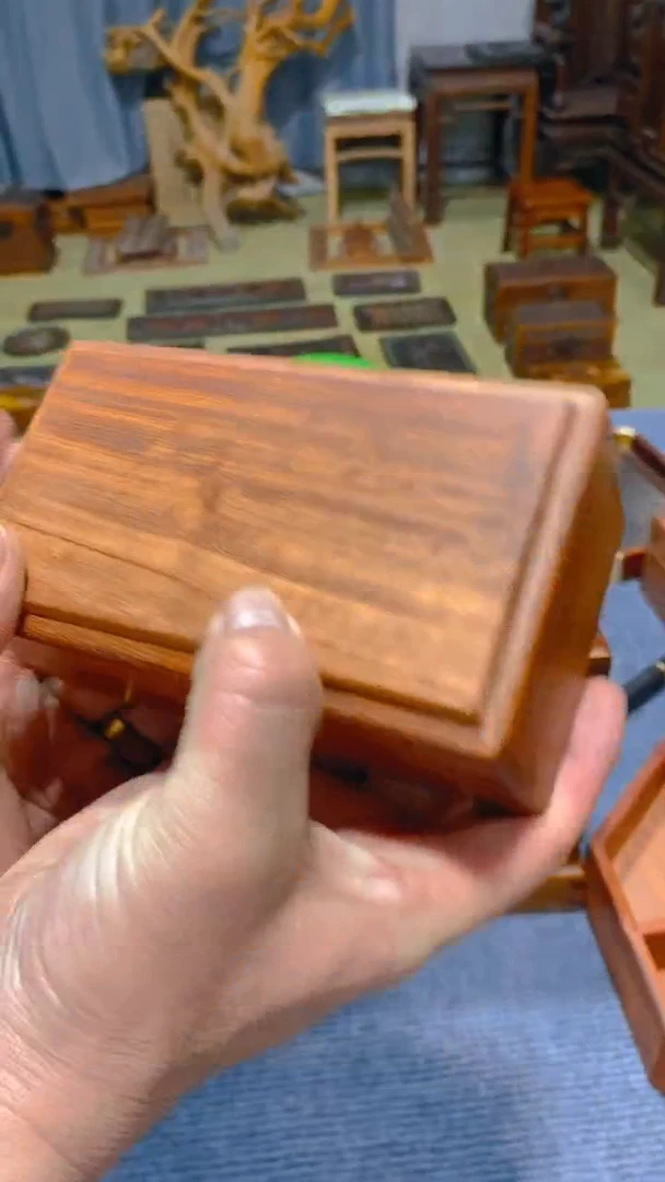 【闪购商品】木E006  缅甸花梨 抽拉盒