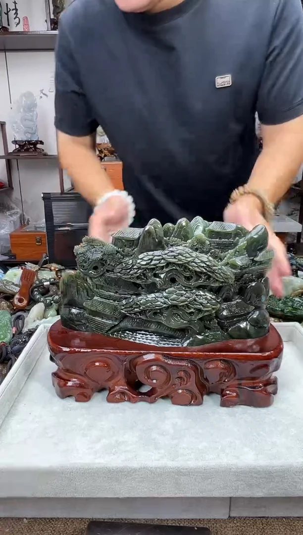 和田玉未镶嵌摆件1