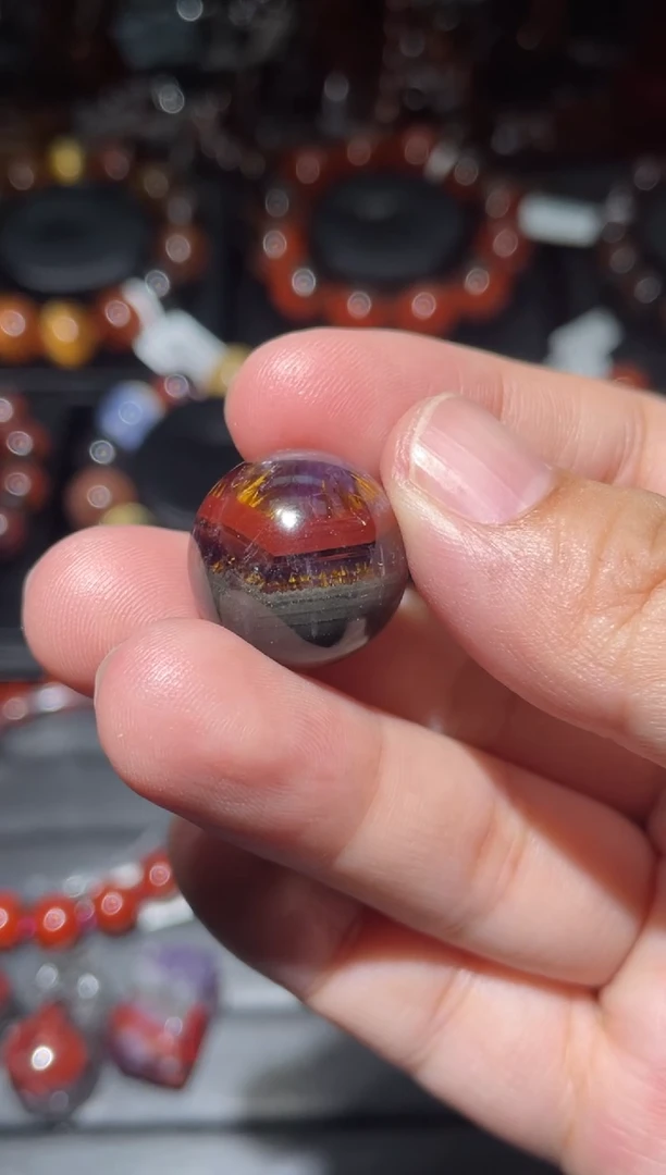 水晶珠宝半成品未镶嵌极光17mm