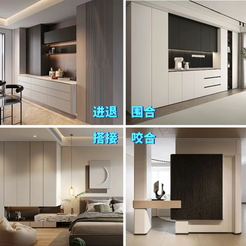 品梵全屋定制新款衣柜家装室内卧室设计效果实景参考图库视频资料