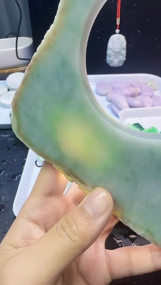 颈饰未镶嵌翡翠014天然A货翡翠