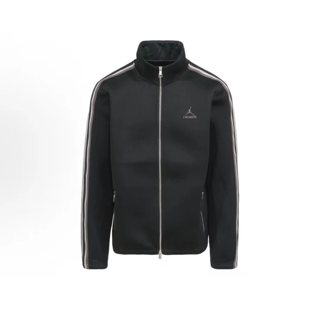 Jordan x A Ma Maniére 联名款Logo运动夹克外套 黑色 DX5652-010