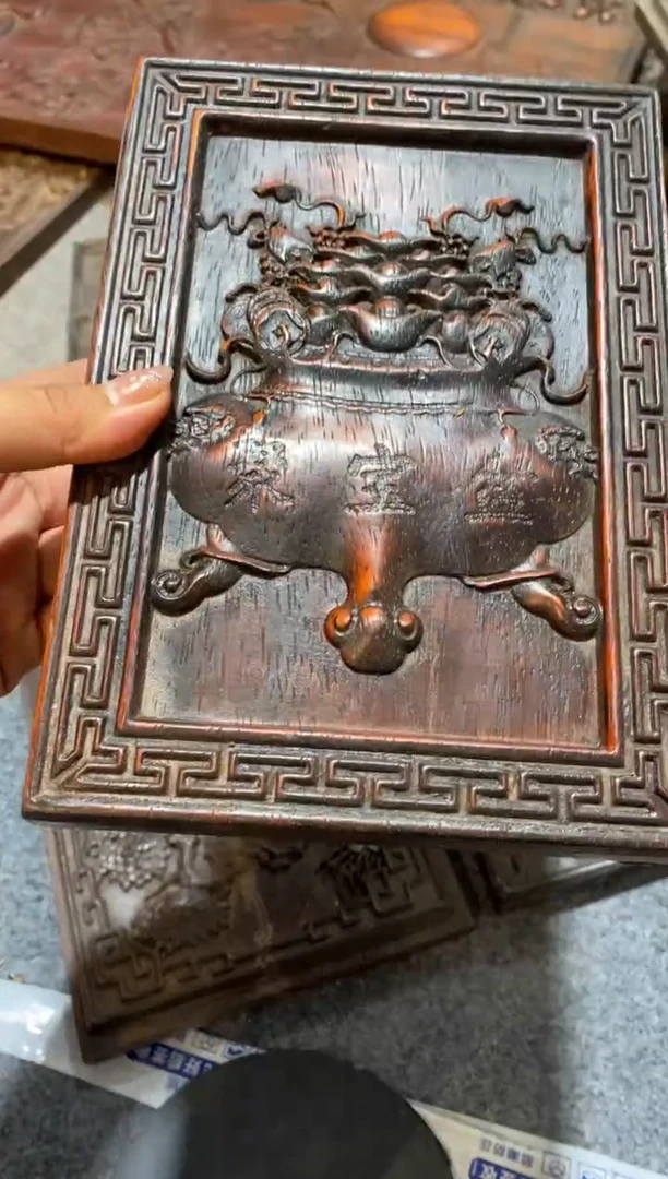 檀香紫檀（小叶紫檀）紫檀拆件雕刻板以直播间实物为准微瑕老物件