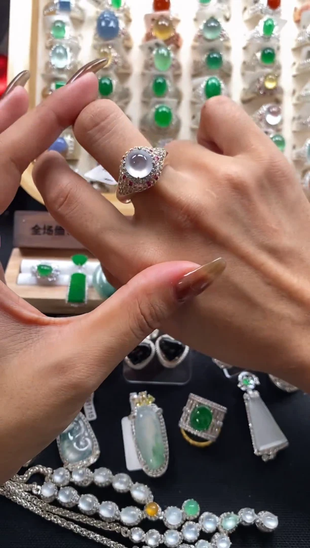 未镶嵌翡翠耳饰缅甸天然a货翡翠