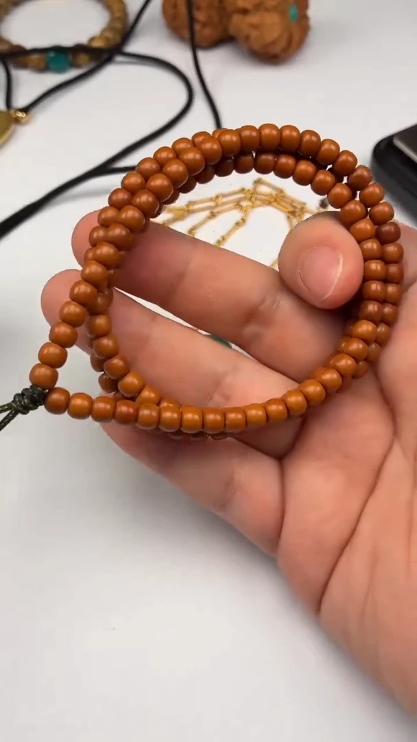 手串橄榄核核尖108素串