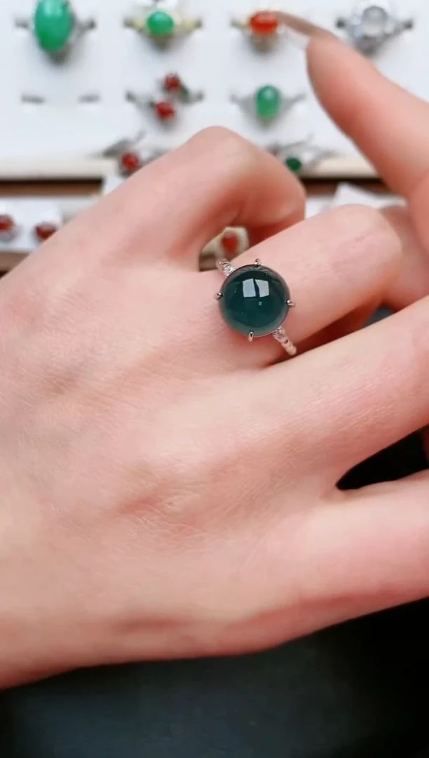 【闪购商品】翡翠戒指银S925镶嵌.....