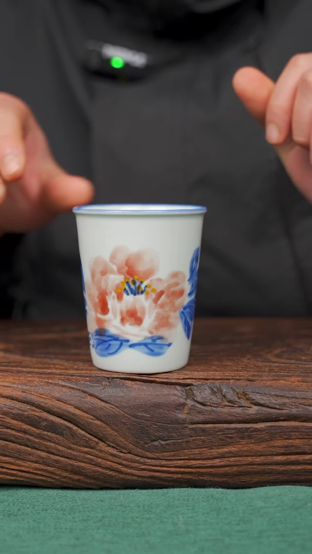 【闪购商品】瓷片11寻一缕瓷香杯釉下手工手绘瓷器