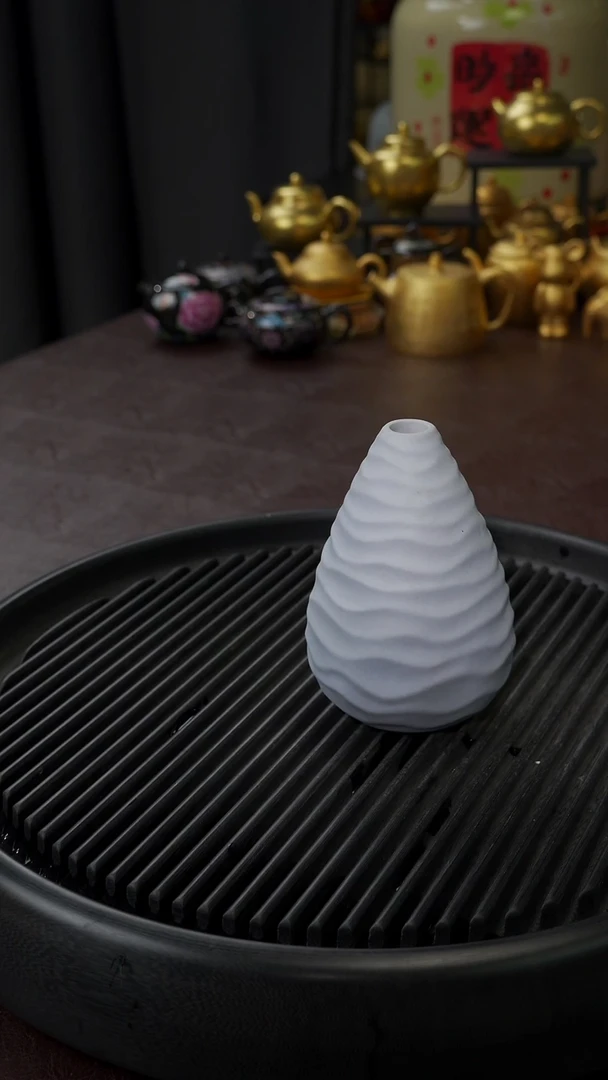 【闪购商品】杯【宜景窑】灰花瓶