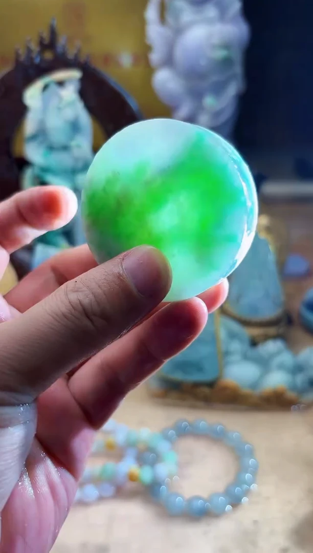 未镶嵌挂件翡翠A货张麦7639