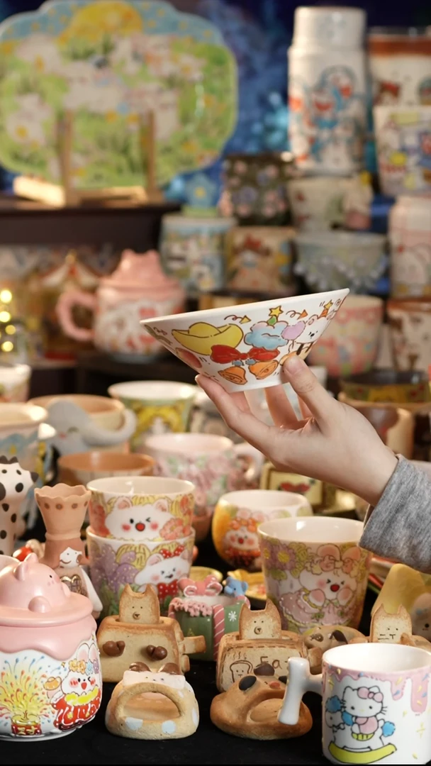 其他陶景德镇釉下彩手绘设计师款陶瓷