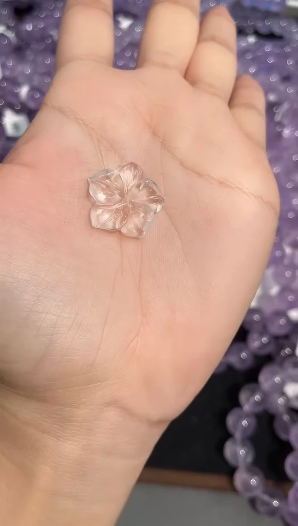 未镶嵌手链水晶1号白水晶花朵配件