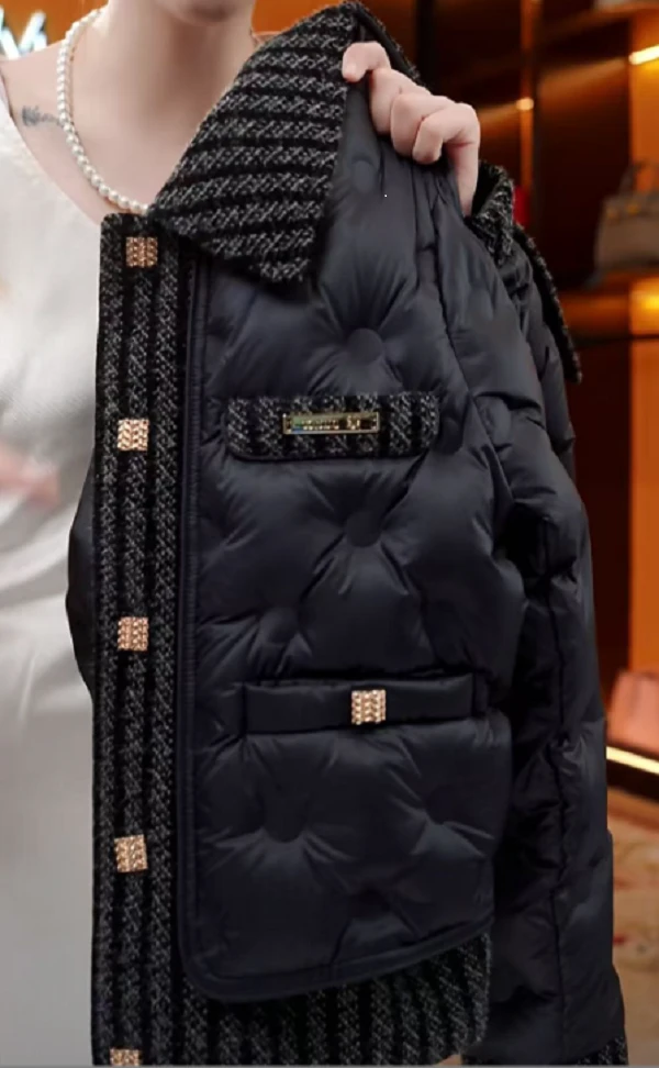 LK-高端简约时尚小香风女款羽绒服冬季