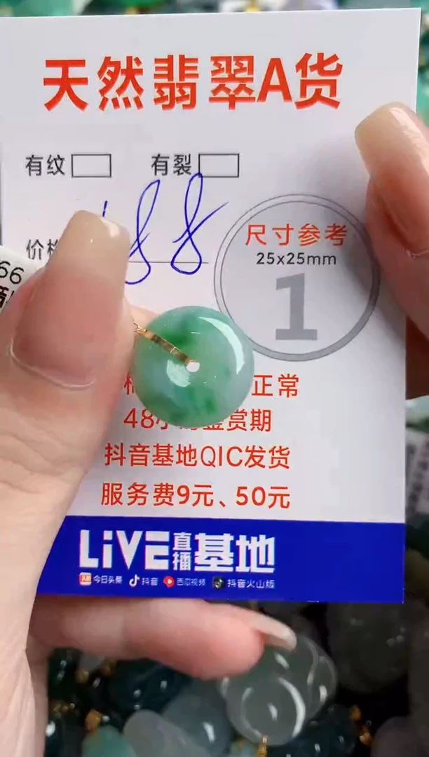 翡翠18K金镶嵌颈饰0146743836