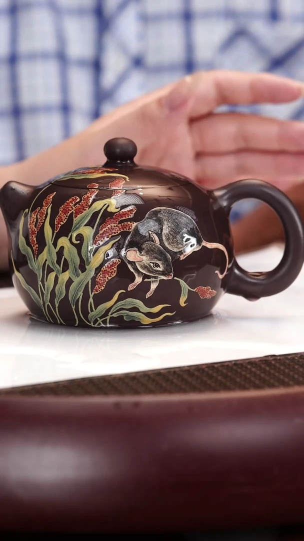 茶壶紫砂66YJB西施  黑墩头