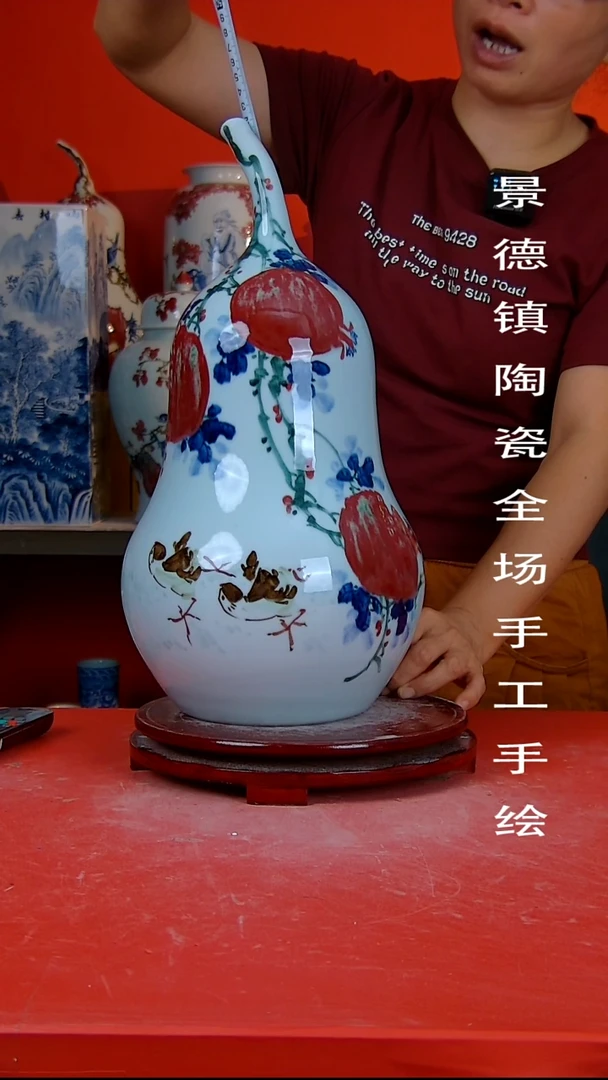 摆件景德镇陶瓷 全场手工手绘