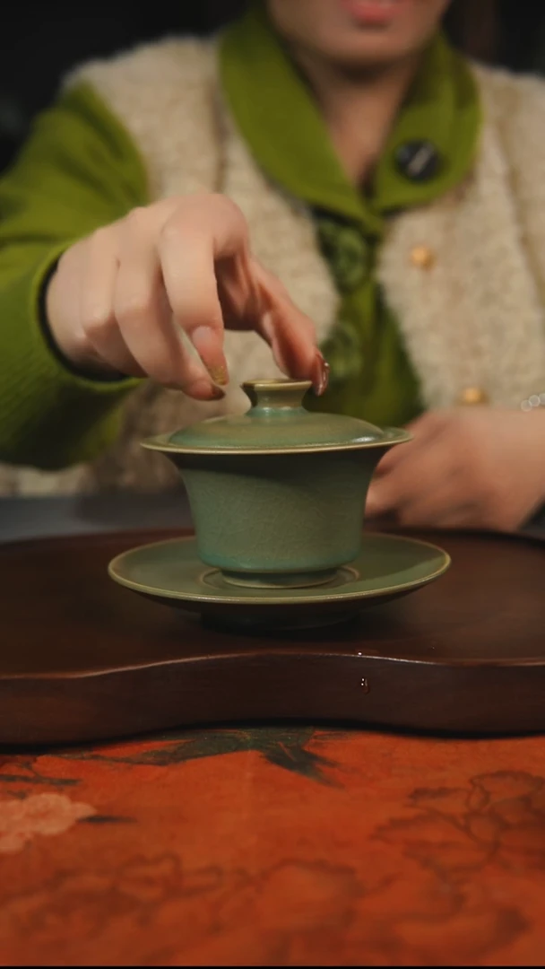 杯子瓷荔*兰汝州原产地原矿仿古老釉q