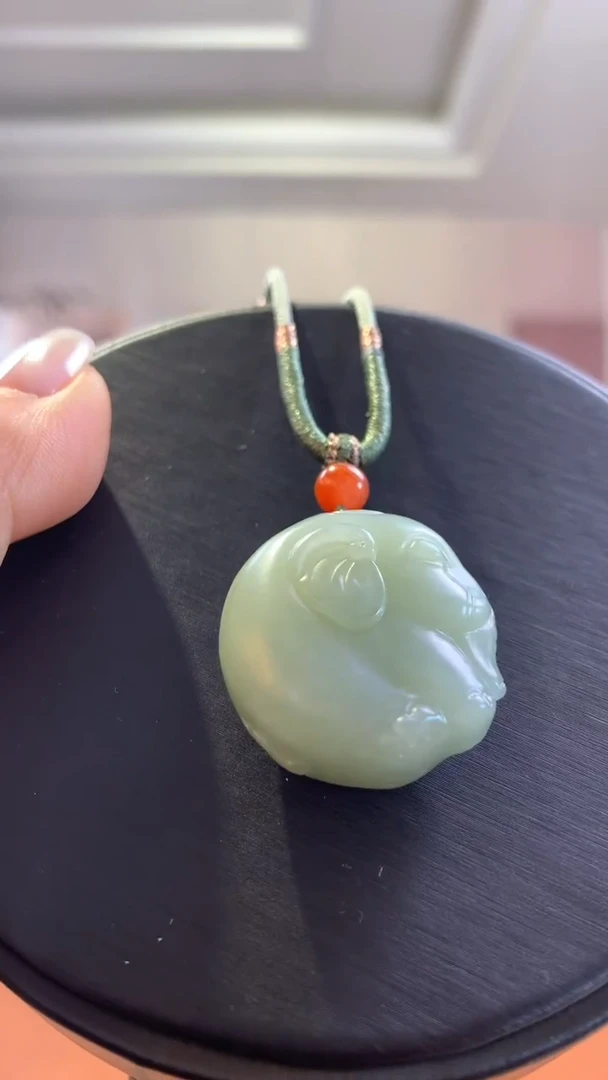 未镶嵌和田玉挂件且末蓝小象吊坠