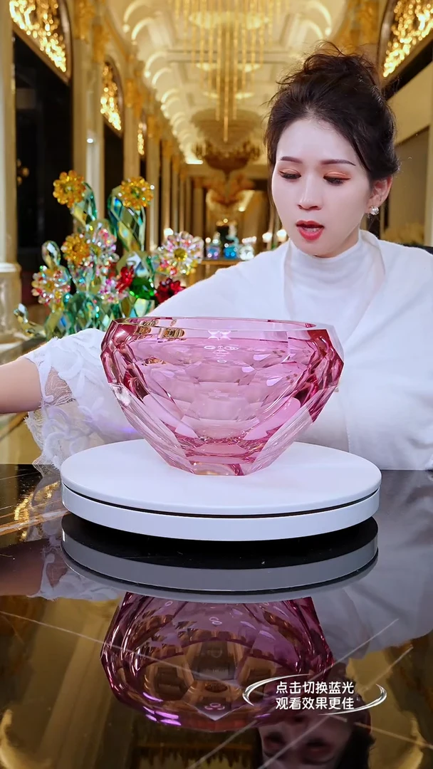 摆件YB00427琉璃艺术果碗