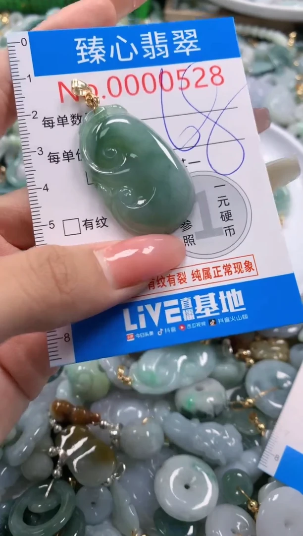 翡翠未镶嵌颈饰528