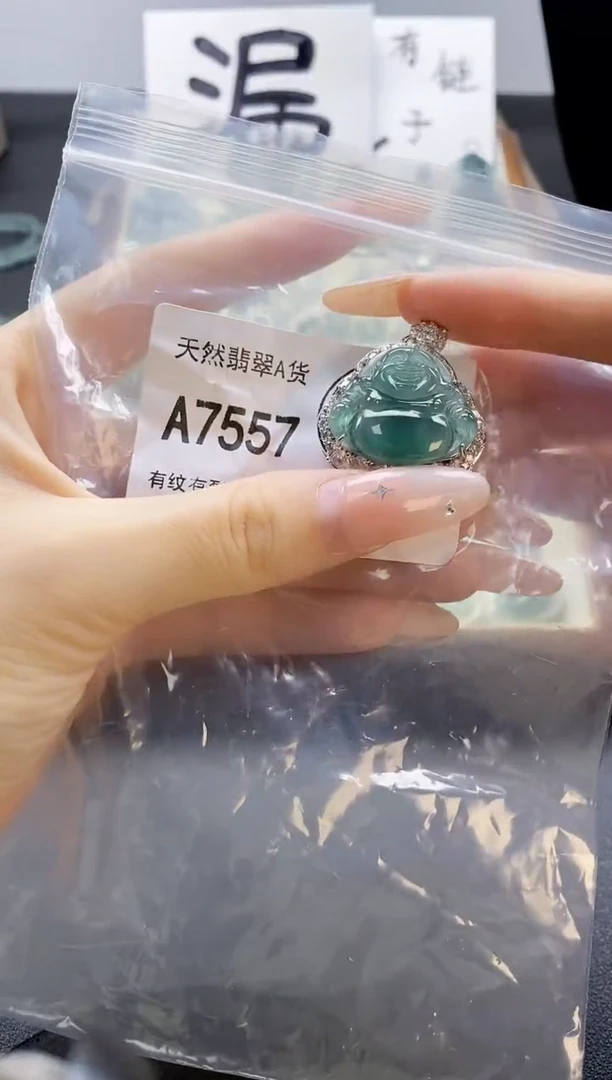 吊坠(赠链)未镶嵌翡翠天然翡翠A货