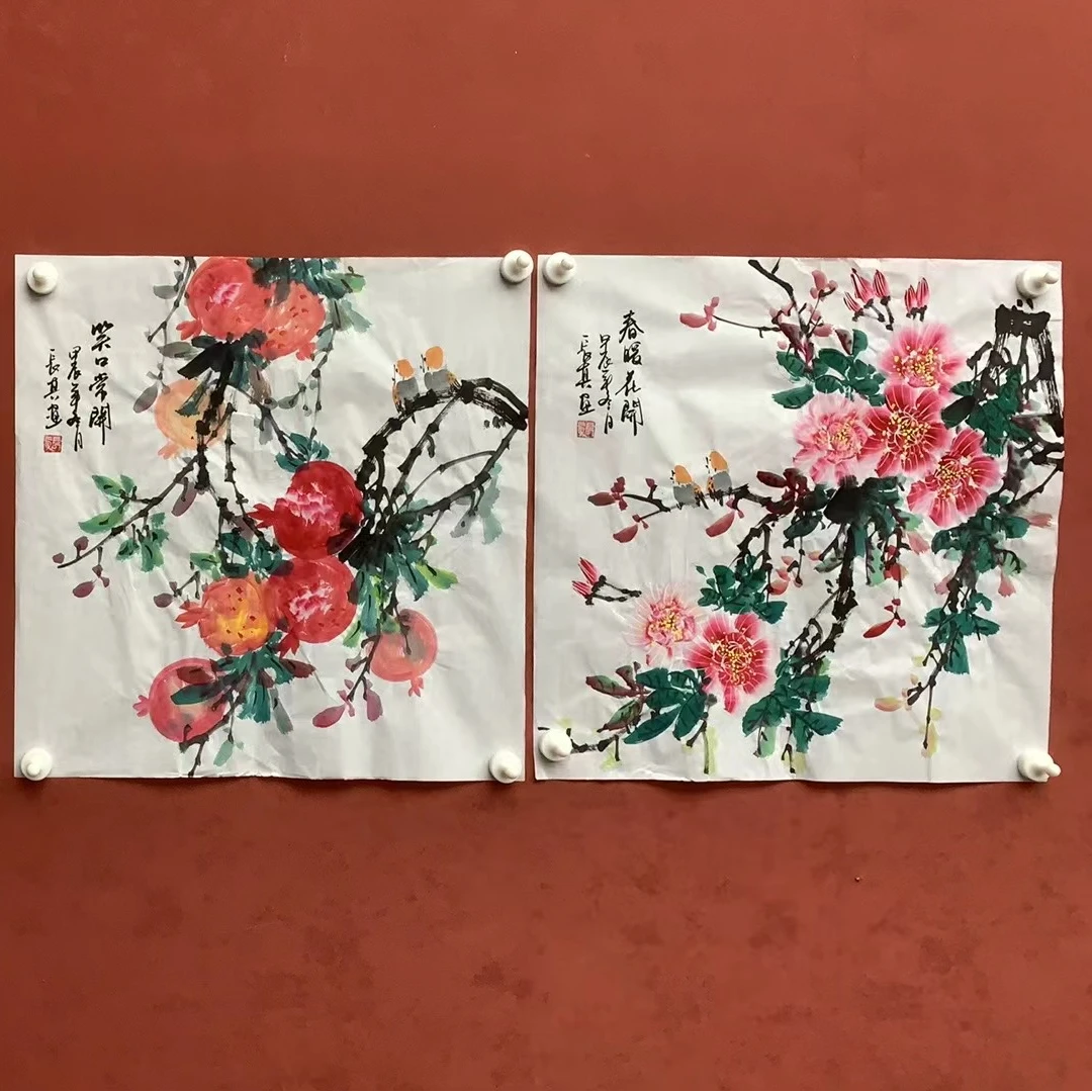 【刘长真】花鸟画作品 【随机一幅】三尺斗方 刘长真手绘国画字画书画