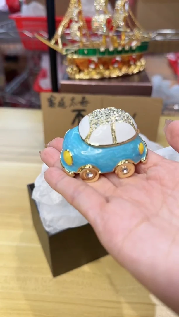 【闪购商品】茶宠珐琅首饰盒摆件AD101