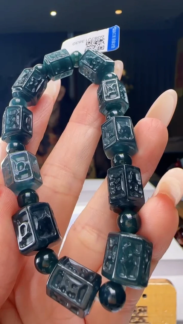 未镶嵌手串翡翠多样性发其一YJ@@60B7J13630