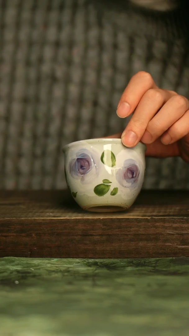 瓷器青诗集手工手绘瓷器