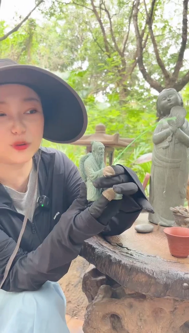 人造石造景摆件钓鱼翁