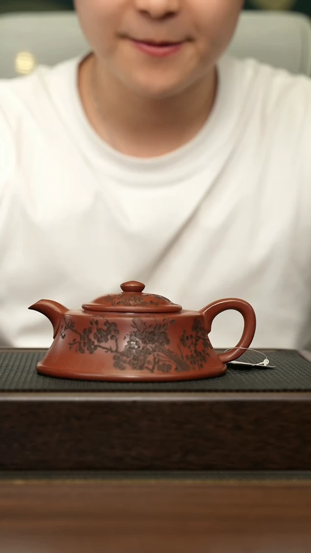 茶壶紫砂宜兴原矿 手工 紫砂壶容量300CC