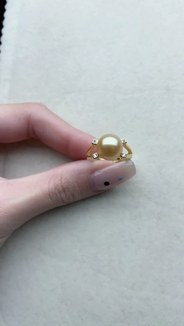 【闪购商品】海水珍珠戒指银S925镶嵌Y49